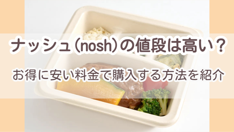 ナッシュの値段は高い？お得に安い料金で購入する方法を紹介